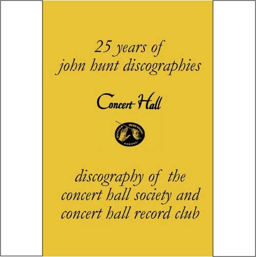 John Hunt カタログ「Concert Hall Society」