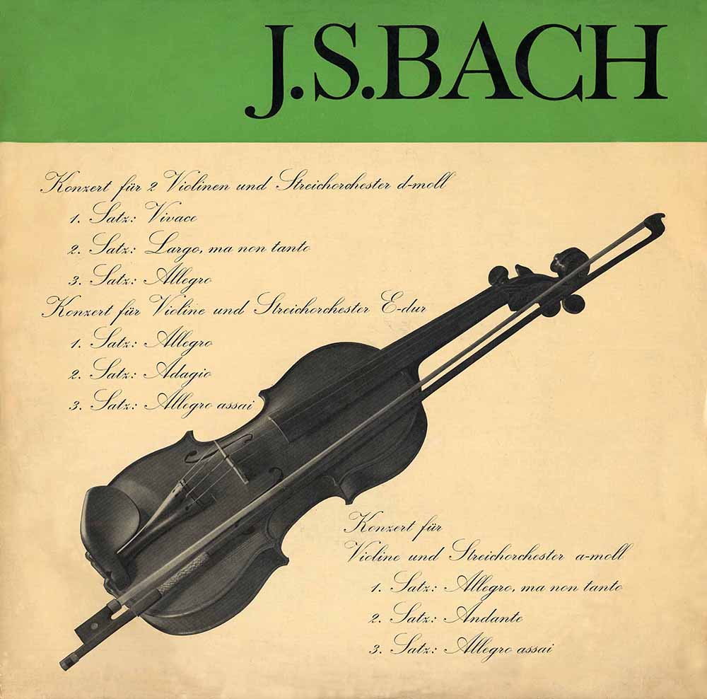 J.S.バッハ／ヴァイオリン協奏曲第１番、第２番　シュヒター