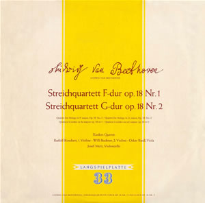 ベートーヴェン弦楽四重奏曲全集＜１＞　ケッケルト四重奏団