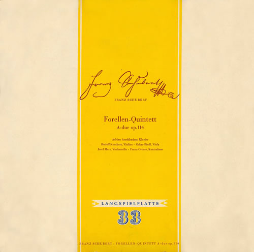 シューベルト／ピアノ五重奏曲「ます」 ケッケルト四重奏団