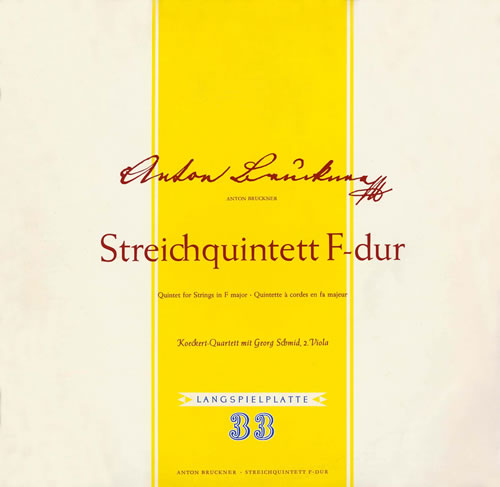 ブルックナー／弦楽五重奏曲　ケッケルト四重奏団