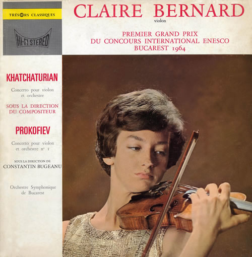 ハチャトゥリアン／ヴァイオリン協奏曲　ベルナール
