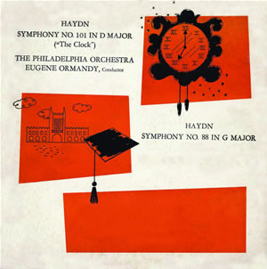 ハイドン／交響曲第88番「V字」・第101番「時計」 オーマンディ